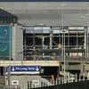 Quang cảnh đổ nát tại sân bay Zaventem sau vụ tấn công khủng bố ở Brussels ngày 22/3. (Nguồn: AFP/TTXVN)