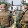 Cảnh sát Bỉ gác trước tòa nhà Quốc hội ở thủ đô Brussels. (Nguồn: AFP/TTXVN)