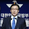 Người phát ngôn Bộ Quốc phòng Hàn Quốc Moon Sang-gyun phát biểu trong cuộc họp báo ở thủ đô Seoul ngày 16/5. (Nguồn: Yonhap/TTXVN)