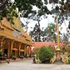 Khuôn viên một ngôi chùa Khmer. (Ảnh: Phạm Minh Tuấn/TTXVN)