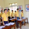 Một lớp học kỹ năng cho người lao động trước khi đi làm việc tại nước ngoài. (Ảnh: Bích Huệ/TTXVN)