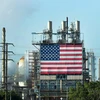 Cơ sở lọc dầu Wilmington của Mỹ ở Los Angeles, California, ngày 21/4/2020. (Ảnh: AFP/TTXVN)