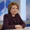 Chủ tịch Hội đồng Liên bang (Thượng viện) Nga Valentina Matvyenko. (Ảnh: TTXVN phát)