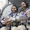Các nhà du hành vũ trụ Nga và Mỹ chuẩn bị thực hiện nhiệm vụ trên Trạm Không gian Quốc tế (ISS). (Nguồn: TASS)