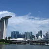 Khu vực quận tài chính thương mại ở Singapore. (Ảnh: AFP/TTXVN)