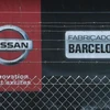 Biểu tượng bên ngoài nhà máy sản xuất của Nissan tại Barcelona, Tây Ban Nha. (Nguồn: Reuters)