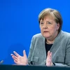 Thủ tướng Đức Angela Merkel phát biểu tại cuộc họp báo ở Berlin ngày 15/4/2020. (Ảnh: AFP/TTXVN)