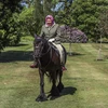 Bức ảnh Nữ hoàng Anh cưỡi ngựa tại Lâu đài Windsor. (Nguồn: PA)