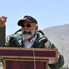 Thủ tướng Ấn Độ Narendra Modi phát biểu trước các binh sỹ tại Nimu, Ladakh ngày 03/7/2020. (Nguồn: indianexpress.com)
