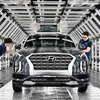 Nhân viên kiểm tra xe trước khi xuất xưởng tại nhà máy của Hyundai ở Ulsan, Hàn Quốc. (Nguồn: automotivemanufacturingsolutions.com)