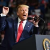 Tổng thống Mỹ Donald Trump phát biểu trong cuộc vận động tranh cử ở Tulsa, bang Oklahoma ngày 20/6/2020. (Ảnh: AFP/TTXVN)