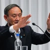 Chánh văn phòng Nội các Nhật Bản Suga Yoshihide phát biểu tại Tokyo, ngày 9/9/2020. (Ảnh: AFP/TTXVN)