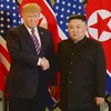 Tổng thống Mỹ Donald Trump trong cuộc gặp Chủ tịch Triều Tiên Kim Jong-un tại Hội nghị Thượng đỉnh Hoa Kỳ-Triều Tiên lần thứ hai tại Hà Nội, ngày 27/2/2019. (Ảnh: TTXVN)