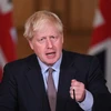 Thủ tướng Anh Boris Johnson phát biểu tại cuộc họp báo ở London ngày 9/9/2020. (Ảnh: AFP/TTXVN)