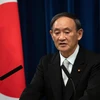 Tân Thủ tướng Nhật Bản Yoshihide Suga phát biểu trong cuộc họp báo tại Tokyo, Nhật Bản, ngày 16/9/2020. (Ảnh: AFP/TTXVN)