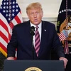 Tổng thống Mỹ Donald Trump phát biểu tại Nhà Trắng ở Washington, DC ngày 9/9/2020. (Ảnh: AFP/TTXVN)