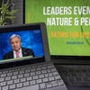 Tổng thư ký Liên hợp quốc Antonio Guterres phát biểu tại sự kiện trực tuyến với chủ đề Cam kết của các nhà lãnh đạo đối với thiên nhiên. (Ảnh: Hữu Thanh/TTXVN)