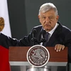 Tổng thống Mexico Andres Manuel Lopez Obrador phát biểu tại cuộc họp báo ở bang Chihuahua ngày 10/1/2020. (Ảnh: AFP/TTXVN)