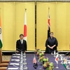 Ngoại trưởng Ấn Độ, Nhật Bản, Australia và Mỹ trong phiên họp tại Tokyo ngày 6/10/2020. (Nguồn: Reuters)