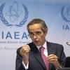 Tổng Giám đốc IAEA Rafael Grossi phát biểu tại cuộc họp báo ở Vienna, Áo ngày 14/9/2020. (Ảnh: AFP/TTXVN)