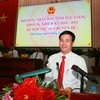Ông Trần Văn Huyến được bầu làm chủ tịch HĐND tỉnh Hậu Giang nhiệm kỳ 2016-2021. (Ảnh: Duy Khương/TTXVN)
