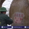 Phát hiện vật thể lạ có chữ nước ngoài trôi dạt vào bờ biển Quảng Ngãi