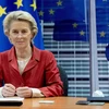 Chủ tịch Ủy ban châu Âu (EC) Ursula von der Leyen phát biểu tại Brussels, Bỉ. (Ảnh: THX/TTXVN)