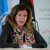 Đại diện đặc biệt của Tổng thư ký Liên hợp quốc về Libya, bà Stephanie Williams phát biểu tại Tunis, Tunisia ngày 11/11/2020. (Ảnh: AFP/TTXVN)