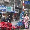 Hơn 100 cột đèn 'nở hoa' giữa trung tâm Hà Nội nhân ngày 8/3
