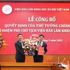 Ông Nguyễn Đức Minh giữ chức Phó Chủ tịch Viện Hàn lâm KHXH Việt Nam