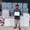 Bắt giữ tàu vận chuyển 26.500 bao thuốc lá lậu ở vùng biển Kiên Giang