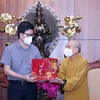 Ban Tôn giáo Chính phủ thăm và làm việc với Giáo hội Phật giáo TP.HCM