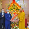 Chủ tịch Mặt trận Tổ quốc VN thăm, chúc mừng Giáo hội Phật giáo VN