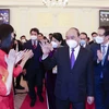 Chủ tịch nước Nguyễn Xuân Phúc gặp mặt đại diện kiều bào VN tại Nga