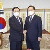 Chủ tịch Quốc hội Vương Đình Huệ hội kiến Thủ tướng Hàn Quốc 