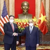 [Photo] Hình ảnh Chủ tịch nước Nguyễn Xuân Phúc tiếp Đại sứ các nước