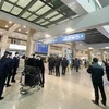 Sảnh đến Sân bay Quốc tế Incheon nhộn nhịp hơn sau khi Hàn Quốc nới lỏng biện pháp phòng dịch COVID-19. (Ảnh: Anh Nguyên/TTXVN)