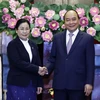 Chủ tịch nước tiếp Chánh án Tòa án nhân dân tối cao Lào Siphandon