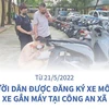 Người dân được đăng ký xe môtô, xe gắn máy tại công an xã từ 21/5/2022