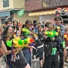 Tưng bừng lễ hội Songkran tại phố Tây Khao San ở thủ đô Thái Lan