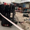 Kinh hoàng khoảnh khắc xe bán tải tông tử vong CSGT và hai người dân