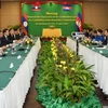 Lào và Campuchia nhất trí tôn tạo và tăng dày cột mốc biên giới