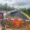 Đắk Lắk: Dự án Đường tránh thị trấn Ea Drăng bị sụt lún nghiêm trọng