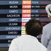 Bão Khannun đổ bộ Hàn Quốc, hàng trăm chuyến bay bị đình chỉ