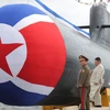 Hình ảnh chiếc tàu ngầm tấn công hạt nhân Triều Tiên mới hạ thủy