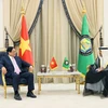 [Photo] Thủ tướng Phạm Minh Chính làm việc với Tổng Thư ký GCC
