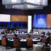 Chủ tịch nước Võ Văn Thưởng dự Phiên họp hẹp các Nhà lãnh đạo các nền kinh tế APEC. (Ảnh: Thống Nhất/TTXVN)
