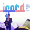 Tổng thống Indonesia Joko Widodo phát biểu tại Hội nghị Quốc tế các Nhà lãnh đạo Tôn giáo. (Nguồn: Warta Tangerang)