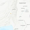 Địa điểm xảy ra động đất tại Pakistan. (Nguồn: USGS)