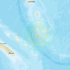 Địa điểm xảy ra trận động đất ở Vanuatu. (Nguồn: USGS)